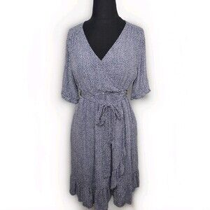 Gap Womens Maternity  Dress Women's Medium Doted Ruffle Cottage Romantic